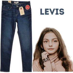 LEVIS 710 Super Skinny Adjustable Waist Blue Jeans - Girl's 12 Regular